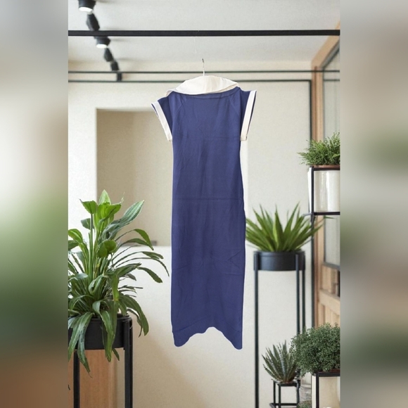 Fashion Nova Aylene Sweater Midi Dress - Navy Size 1X (New) - Picture 13 of 14